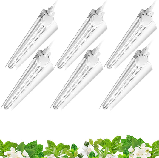 Barrina T8 LED Grow Light Bulbs (6-Pack) – 2FT 5000K White Full Spectrum | Linkable & Energy Efficient